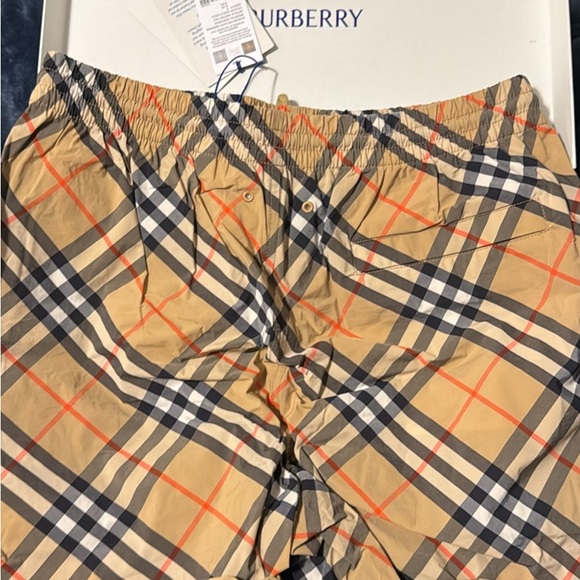 Burberry Plaid Swim Trunks